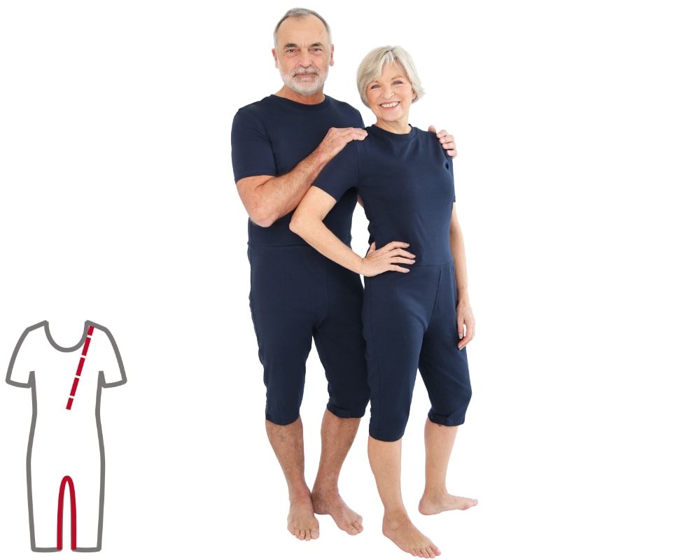 Body incontinence pour adulte avec zip dans le dos - Suprima