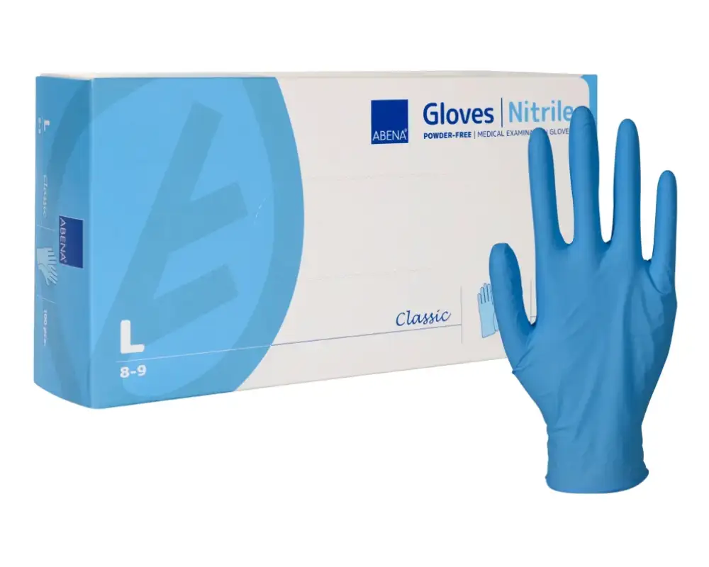 Abena Classic gants en nitrile bleu