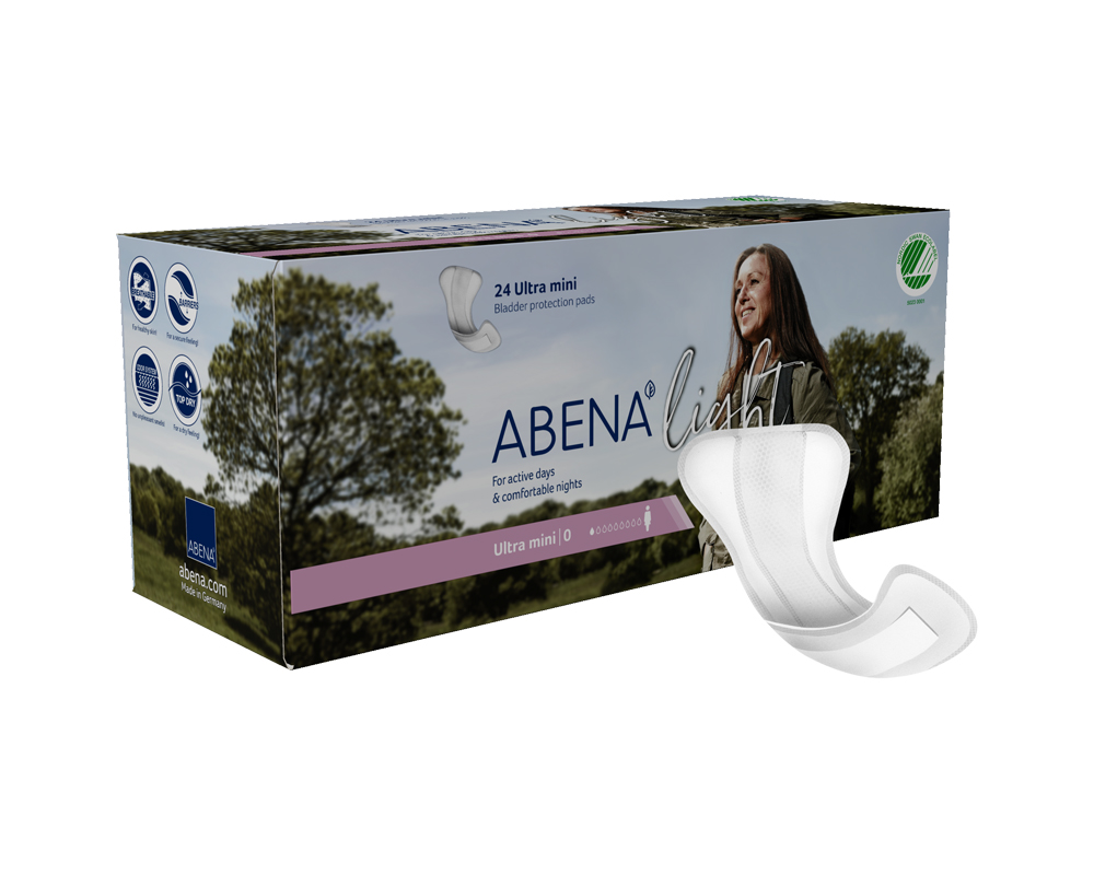 Abena Light Ultra Mini 0 Packung und Einlage